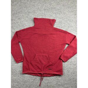 CARVE DESIGNS Rowayton Sweater Women's XS Red Cowl Neck Fleece Pullover